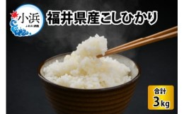 【ふるさと納税】【令和5年産】福井県産こしひかり　3kg（紙袋入り）