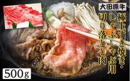 【ふるさと納税】大田原牛 極上 すき焼き・しゃぶしゃぶ用切り落とし肉（500g）| ブランド牛 和牛 牛肉  切り落とし 高級 すき焼き しゃ