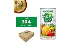 【ふるさと納税】カゴメ　野菜生活100　オリジナル　190g缶×30本【 飲料 野菜ジュース 栃木県 那須塩原市 】 ns001-025