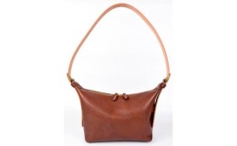 【ふるさと納税】【minca】】栃木レザーのショルダーバッグ02M 斜めがけ コンパクトサイズ/Shoulder bag 02M/チョコ　533