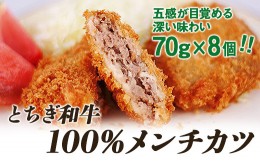 【ふるさと納税】とちぎ和牛100％メンチカツ