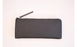 【ふるさと納税】【長財布】Zip long wallet カラー：Black