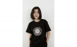 【ふるさと納税】足利市 マンホールTシャツ 黒 L