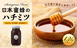 【ふるさと納税】日本蜜蜂のハチミツ100％！はちみつ1.2kg  高級 自然食品 無添加 ニホンミツバチ