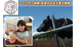 【ふるさと納税】[?5712-0581]加藤牧場 アイス作り体験1名様分＆お土産引換券