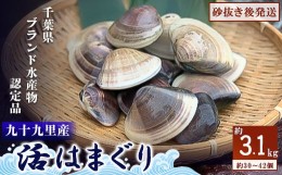 【ふるさと納税】九十九里産　活はまぐり　約3.1kg【1220340】