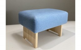 【ふるさと納税】057-02まくら正座椅子（子供・ペット安全基準生地）ブルー
