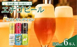 【ふるさと納税】エチゴビールベストコレクション　350ml×6本｜新潟　新潟県　ビール　地ビール　越後ビール　エチゴ　お取り寄せ　グル