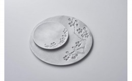 【ふるさと納税】「ひんやり」をキープしてくれるアルミ鋳物の菓子皿セット（Ume Lサイズ / Sサイズ）  石川 金沢 加賀百万石 加賀 百万