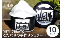 【ふるさと納税】八ヶ岳の旬をお届け！素材本来の味にこだわった手作りジェラート　YETI GELATO120ml×10cup詰め合わせ