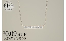 【ふるさと納税】K18 天然ダイヤモンド　LADDER　ネックレス【K18WG】