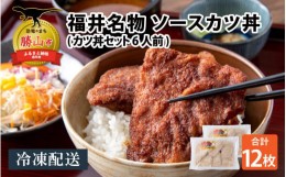 【ふるさと納税】福井名物 ソースカツ丼セット6人前 [A-037019]