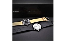 【ふるさと納税】012-003　＜腕時計 クオーツ式＞五十嵐　威暢　eki watch φ30mm （文字盤：ブラック、バンド：ステンレスメッシュ）