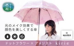 【ふるさと納税】No.396 高級織物傘【婦人長傘】赤紫系・可憐さと繊細さが爽やかに引き立つ晴雨兼用傘 ／ 雨具 雨傘 山梨県