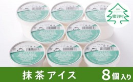 【ふるさと納税】搾りたて生乳使用！ 抹茶アイス 8個入り アイスクリーム 5000円