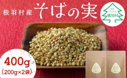 【ふるさと納税】スーパーフード！信州根羽村産 そばの実 400g (200g×2袋) 4000円