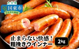 【ふるさと納税】止まらない快感!粗挽きウインナー2kg_1499R