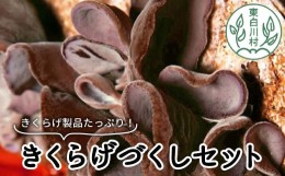 【ふるさと納税】杜のきくらげづくしセット 国産 東白川村産 食物繊維 生きくらげ きくらげ 白きくらげ 白いきくらげ キクラゲ 木耳 佃煮