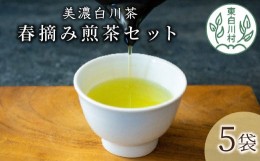 【ふるさと納税】茶蔵園 春摘み煎茶セット (5袋入) お茶 日本茶 緑茶 煎茶 一番茶 高級 特上 特選 詰め合わせ 25000円