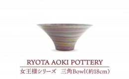 【ふるさと納税】【美濃焼】 女王様の三角Bowl (約18cm) 【RYOTA AOKI POTTERY/青木良太】 [MCH042]