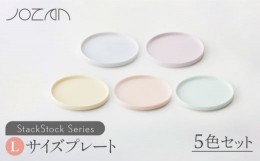 【ふるさと納税】【美濃焼】 StackStock プレートL 5色セット 【城山製陶所】食器 プレート 皿 [MCK006]