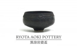 【ふるさと納税】【美濃焼】黒溶岩瓷盃【RYOTA AOKI POTTERY/青木良太】/ 陶芸家 [MCH257]