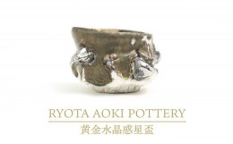 【ふるさと納税】【美濃焼】黄金水晶惑星盃【RYOTA AOKI POTTERY/青木良太】/ 陶芸家 [MCH258]