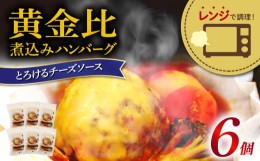 【ふるさと納税】レンジで簡単 とろける チーズ 黄金比 トマト 煮込み ハンバーグ 200g × 6食 計 1.2kg セット 洋風 肉汁 牛肉 豚肉 鶏