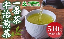 【ふるさと納税】2023年産　一番茶 宇治煎茶600g(100g×6袋)　お茶 宇治茶 緑茶 煎茶 一番茶 　AG05
