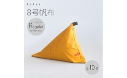 【ふるさと納税】【大東寝具】tetra 8号帆布（レギュラーサイズ）【ビーズクッション座椅子】（黒）