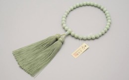 【ふるさと納税】【神戸珠数店】〈京念珠〉女性用数珠 上ビルマ翡翠
