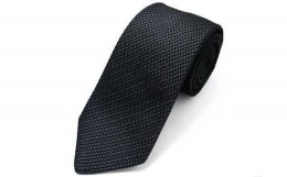 【ふるさと納税】KUSKA Fresco Tie【グレー】−世界でも稀な手織りネクタイ−