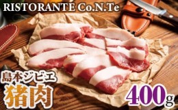 【ふるさと納税】No.038 島本ジビエ「猪肉」約400g ／ 狩猟肉 イノシシ肉 スライス 大阪府 特産品