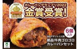 【ふるさと納税】カレーパン 6個 牛肉 ゴロゴロ グランプリ 金賞受賞
