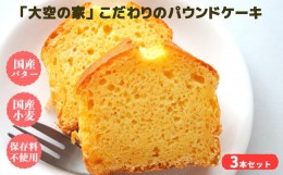 【ふるさと納税】「大空の家」×こだわりパウンドケーキ（３本入り） | ケーキ けーき パウンドケーキ チョコレート バター オレンジ 安