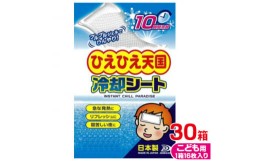 【ふるさと納税】ひえひえ天国 冷却シート 10時間 子供用 30箱入り(16枚x30箱=480枚)【1292393】