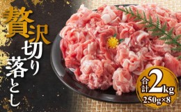 【ふるさと納税】【北島麦豚】贅沢切り落し 2kg(250g×8パック) 豚肉 北海道