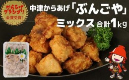 【ふるさと納税】中津からあげ ぶんごや 骨なし 500g×2個 家庭調理 中津からあげ 唐揚げ からあげ から揚げ 弁当 おかず お惣菜 おつま