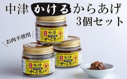 【ふるさと納税】元祖中津かけるからあげ 100g×3個入 和菓子屋と醤油屋コラボ 中津の味 かけるからあげ おかず 調味料 低カロリー 大豆