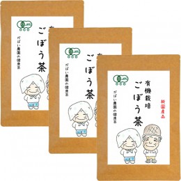 【ふるさと納税】有機栽培 ごぼう茶（3個セット）：B022-018