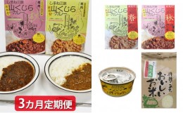 【ふるさと納税】みさと産直 山くじらキーマカレー＆ライスセット【3か月定期便】【定期便 3回定期 お肉 肉 猪肉 イノシシ肉 いのしし肉 