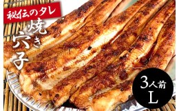 【ふるさと納税】[?5311-0201]秘伝タレ！瀬戸内の新鮮焼き穴子　アナゴ（L）3人前