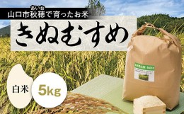 【ふるさと納税】D193 あいお（秋穂）で育ったお米 きぬむすめ 白米 5kg