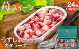 【ふるさと納税】うずしおベリー カタラーナ 贅沢６箱セット（計２４個） いちごスイーツ 苺 フルーツガーデンやまがた