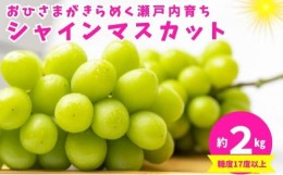 【ふるさと納税】[?5341-0154]おひさまがきらめく瀬戸内育ち！シャインマスカット 約2kg  