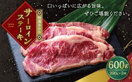 【ふるさと納税】特選 あか牛 ステーキ サーロイン 計 600g (200g×3枚) 牛肉