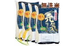 【ふるさと納税】＜令和5年産＞福岡県産ブランド米「元気つくし」無洗米20kg【1102881】