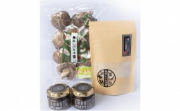 【ふるさと納税】[?5858-0135]藤川椎茸園の加工品【大どんこ 80g、LOGS 佃煮 ペースト 65g×2、三大旨味製粉 60g】