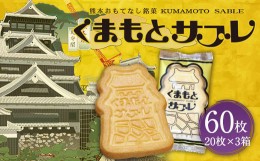 【ふるさと納税】熊本菓房 熊本サブレ 20枚×3箱 計60枚 サブレ 焼き菓子