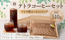 【ふるさと納税】テトラコーヒーセット 510g（テトラ型コーヒーバッグ 計85包）